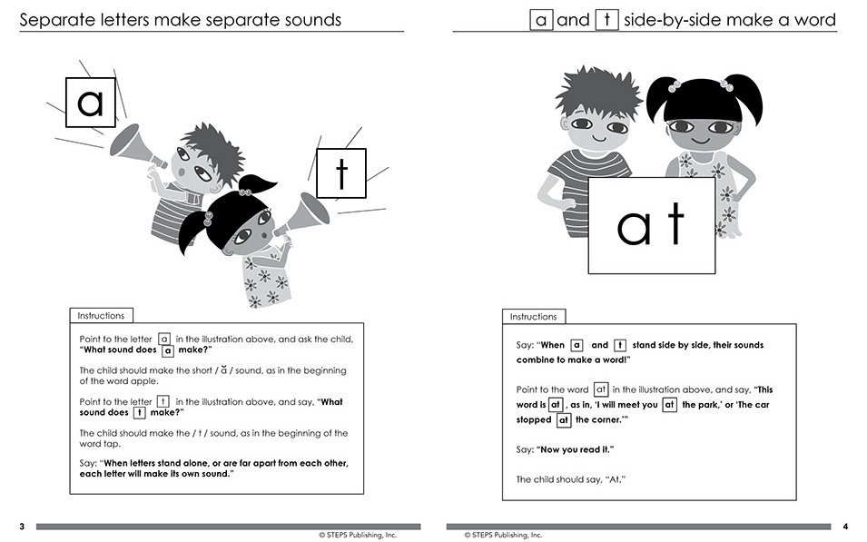 Steps to Reading Book 1 sample page 2