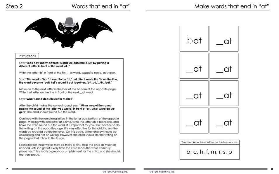 Steps to Reading Book 1 sample page 4
